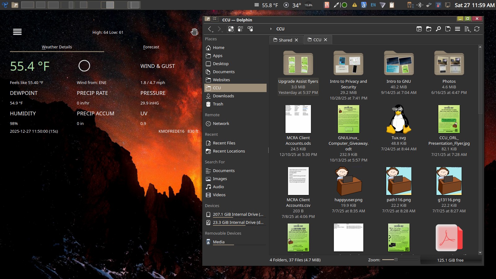 Screenshot of Dolphin application